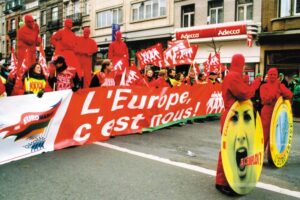 manifestazione CES Bruxelles