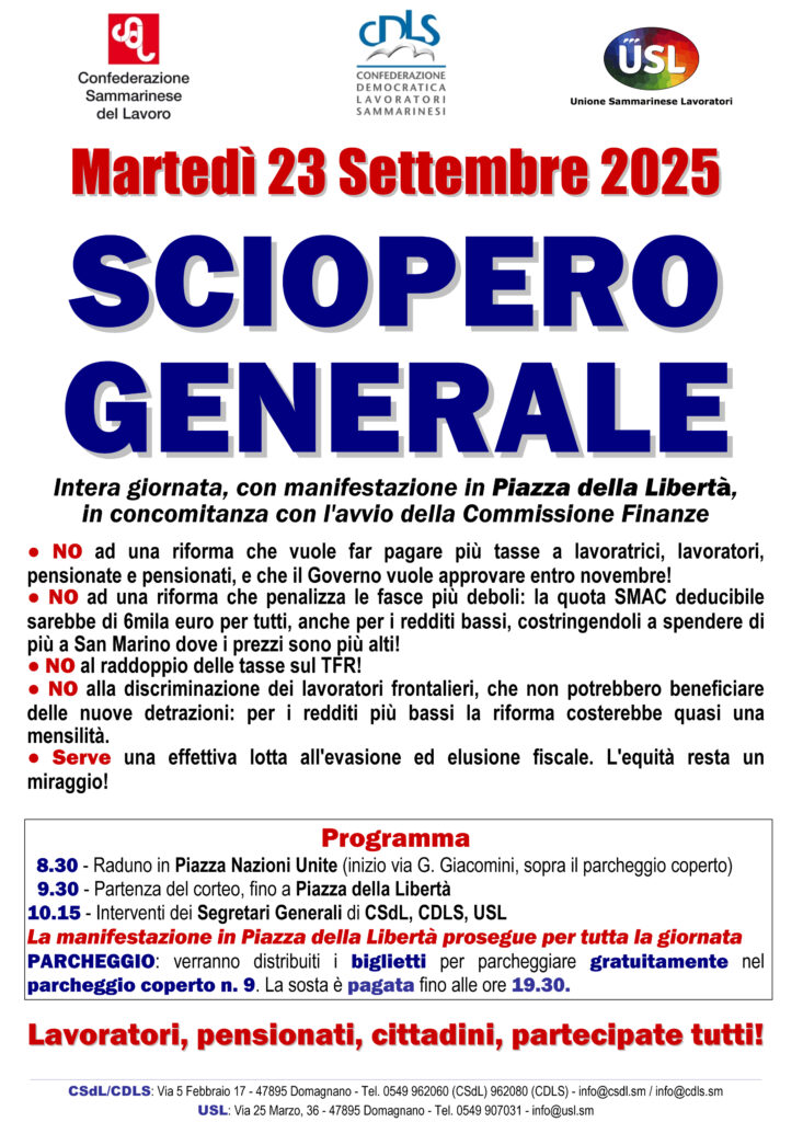 Sciopero Generale 23 settembre 2025